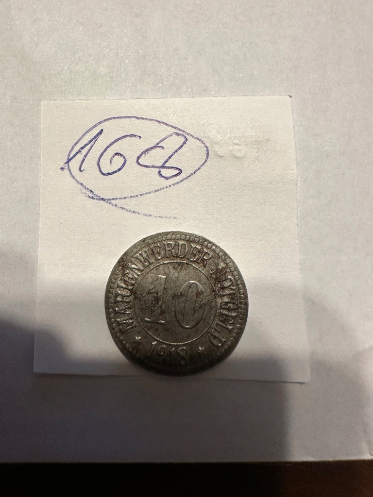 MONETA 1918 ROK ( 10 MARIENWERDER NOTGELD )-ORYGINAŁ !!!