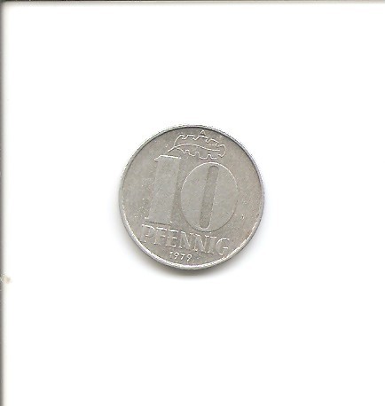 MONETA 10 PFENNIG Z 1979 ROKU