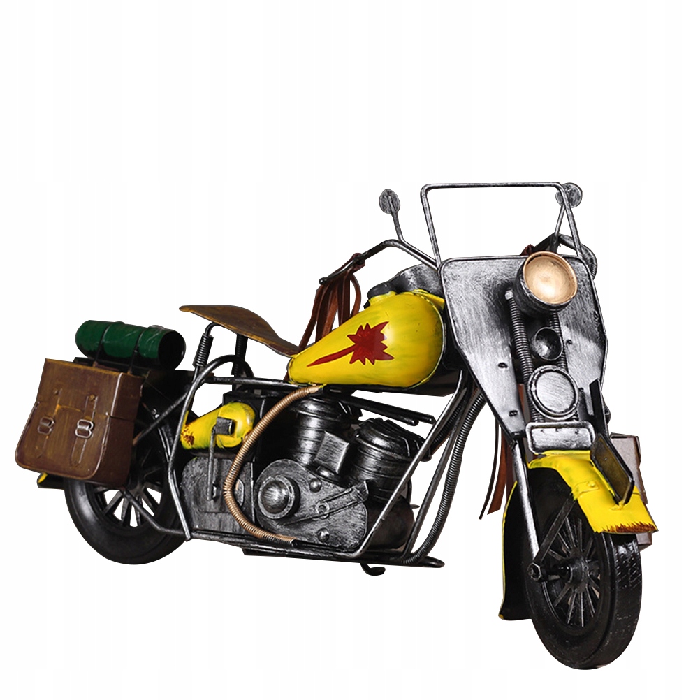 Ozdoba motocyklowa Retro Moto Model Iron Art Car