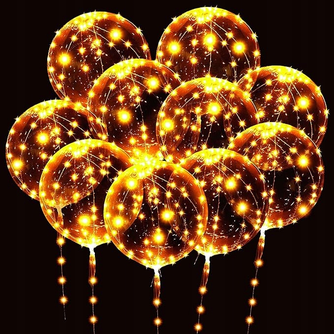 Świecące balony Bobo LED 10 szt.