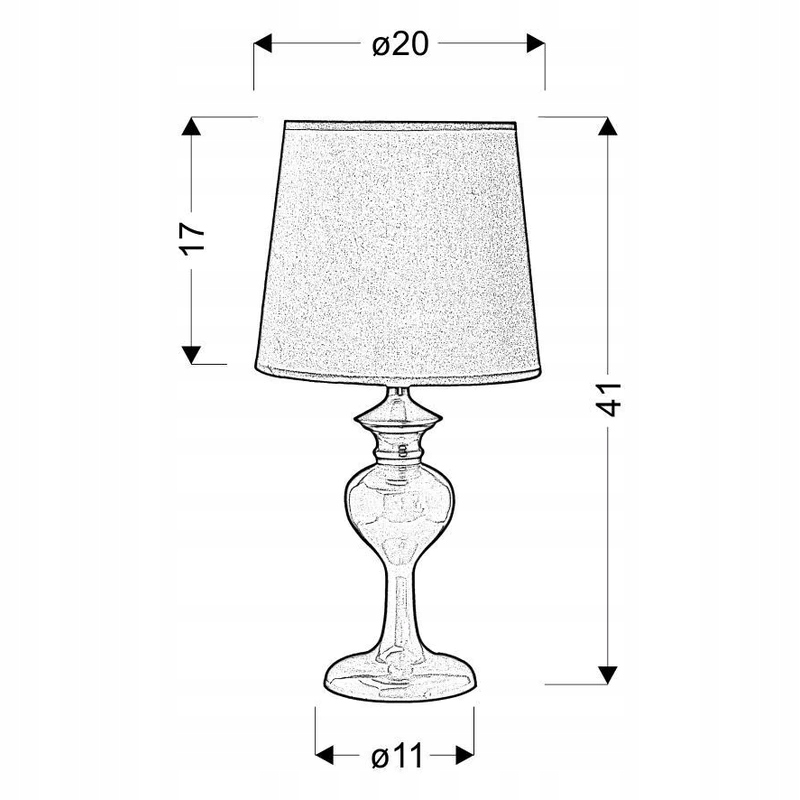 Berkane lampka 1x40W E14 błękitna