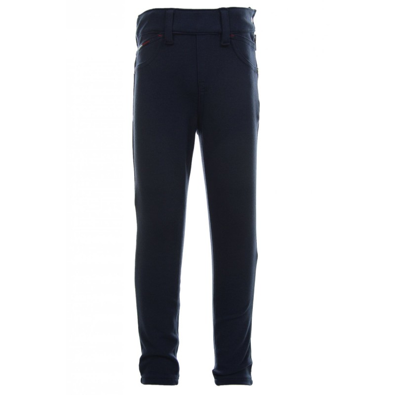 -50% TOMMY HILFIGER granatowe SPODNIE legginsy 116