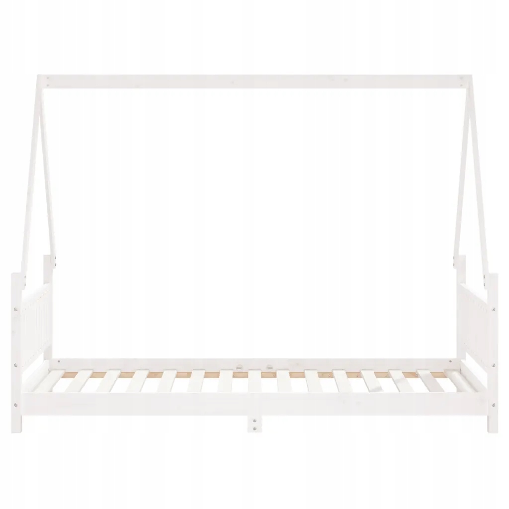 vidaXL Rama łóżka dla dzieci, biała, 90x190 cm, drewno sosnowe
