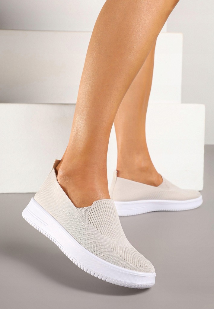 Renee Beżowe Tenisówki damskie 37 Casual