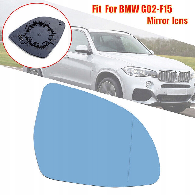 dla Prawe podgrzewane lusterko zewnętrzne Soczewka niebieska BMW F25 G01 X3