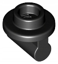 1x [New] LEGO 79194 Black Plate, Round 1 x 1 with Bar Handle on Long Stem