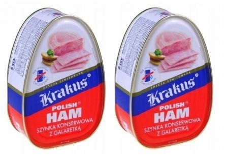 2 x KRAKUS SZYNKA KONSERWOWA POLISH HAM 455G