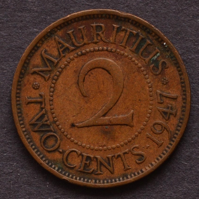 Mauritius - 2 centy 1947