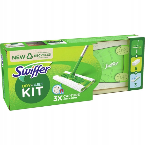 Swiffer Zestaw Mop + wkład do mopa 11szt Niemiecki 11506981733