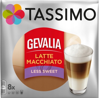 TASSIMO kawa GEVALIA LATTE MACCHIATO LESS SWEET