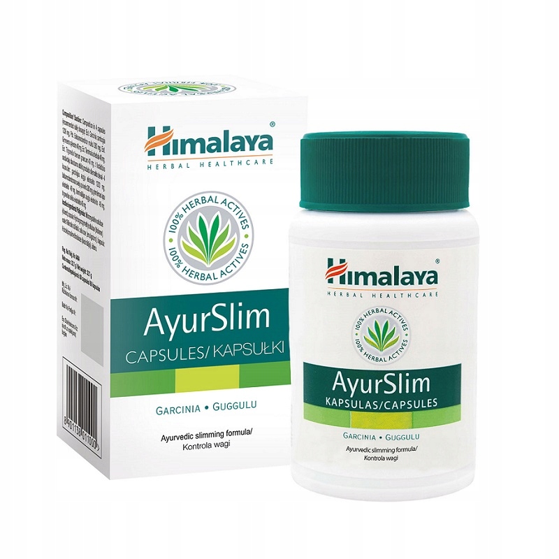 HIMALAYA AYURSLIM 60kap ZIOŁOA ODCHUDZANIE SPALACZ