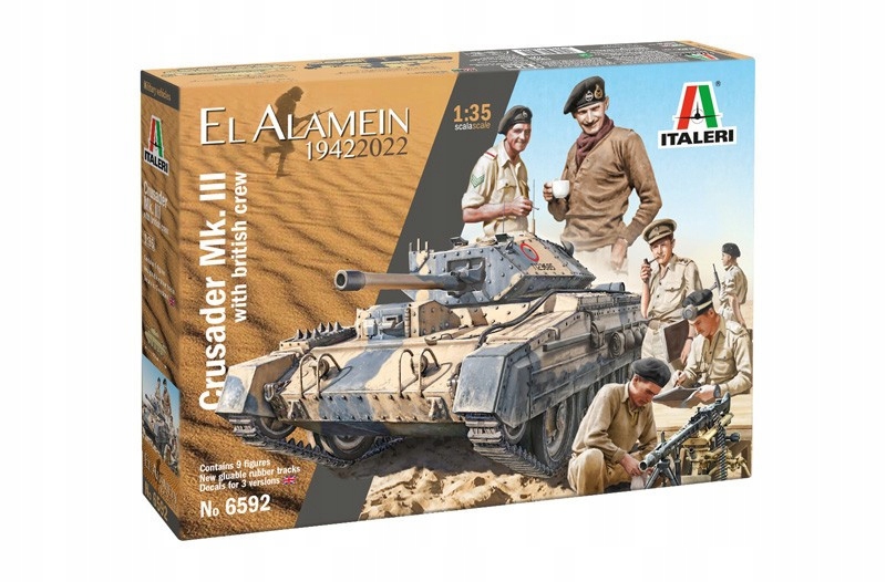 Italeri Model plastikowy Czołg I6592 1:35 CRUSADER