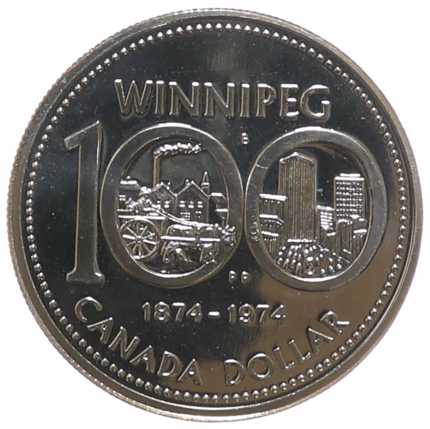 1 dolar - Winnipeg - Kanada - 1974 rok