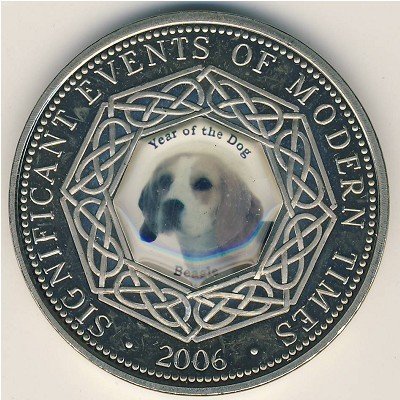 SOMALIA 1 DOLLAR 2006 Pies Beagle 08