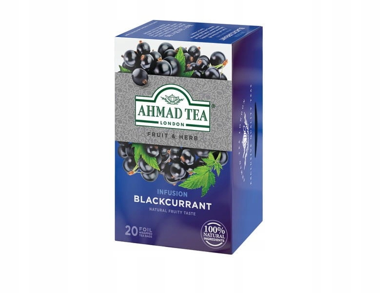 Ahmad Tea Blackcurrant 20 kopert naturalna owocowa