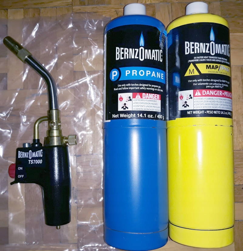 Palnik Bernzomatic TS7000 + 2 butle gazów - NOWE !