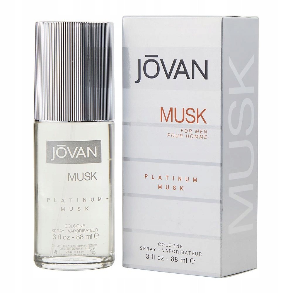 Jovan Musk Platinum for Men 88ml cologne spray