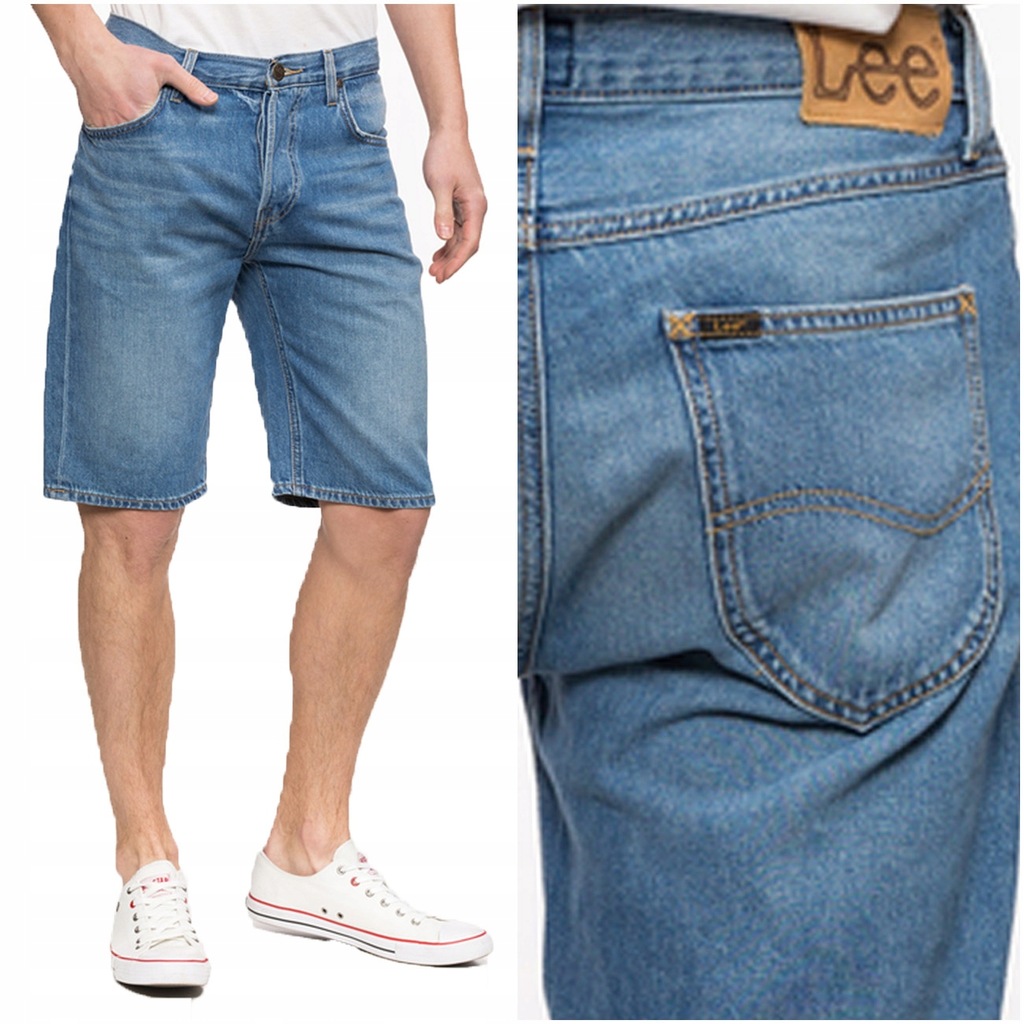 LEE SHORT MĘSKIE SZORTY SPODENKI JEANS W44