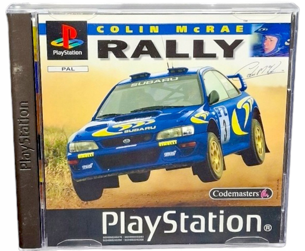 Colin McRae Rally PSX Sony PlayStation PS1 PS2 PS3 gry retro wyścigi plakat