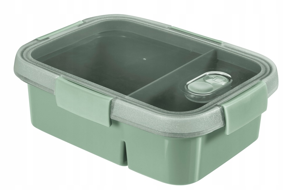 Curver Pojemnik na żywność prostokąt DUAL 0,6+0,3l ZIELONY ECO TO GO DUAL