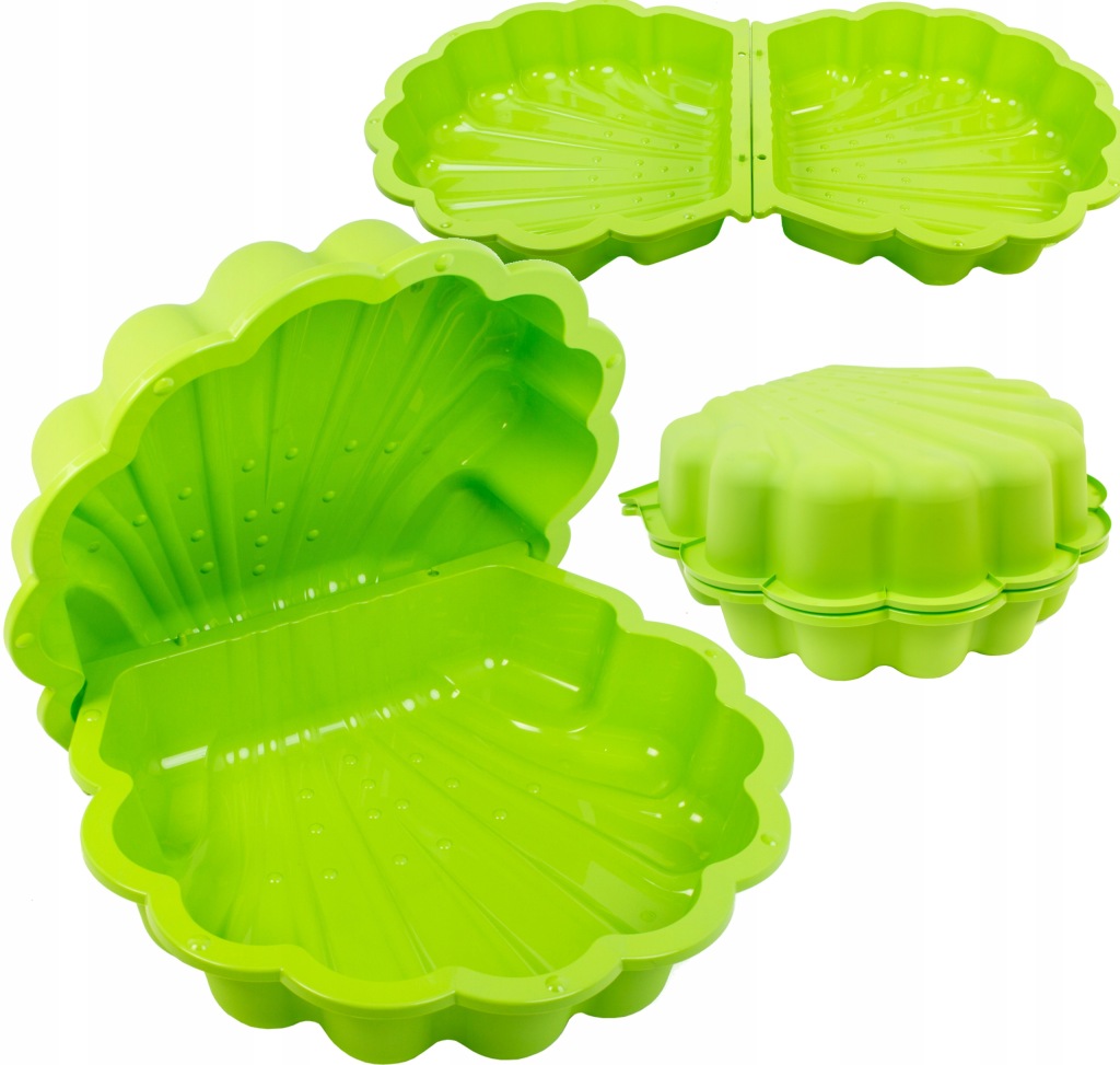 Duża Zamykana Piaskownica 2 elementy Muszla SHELL 2w1 XL