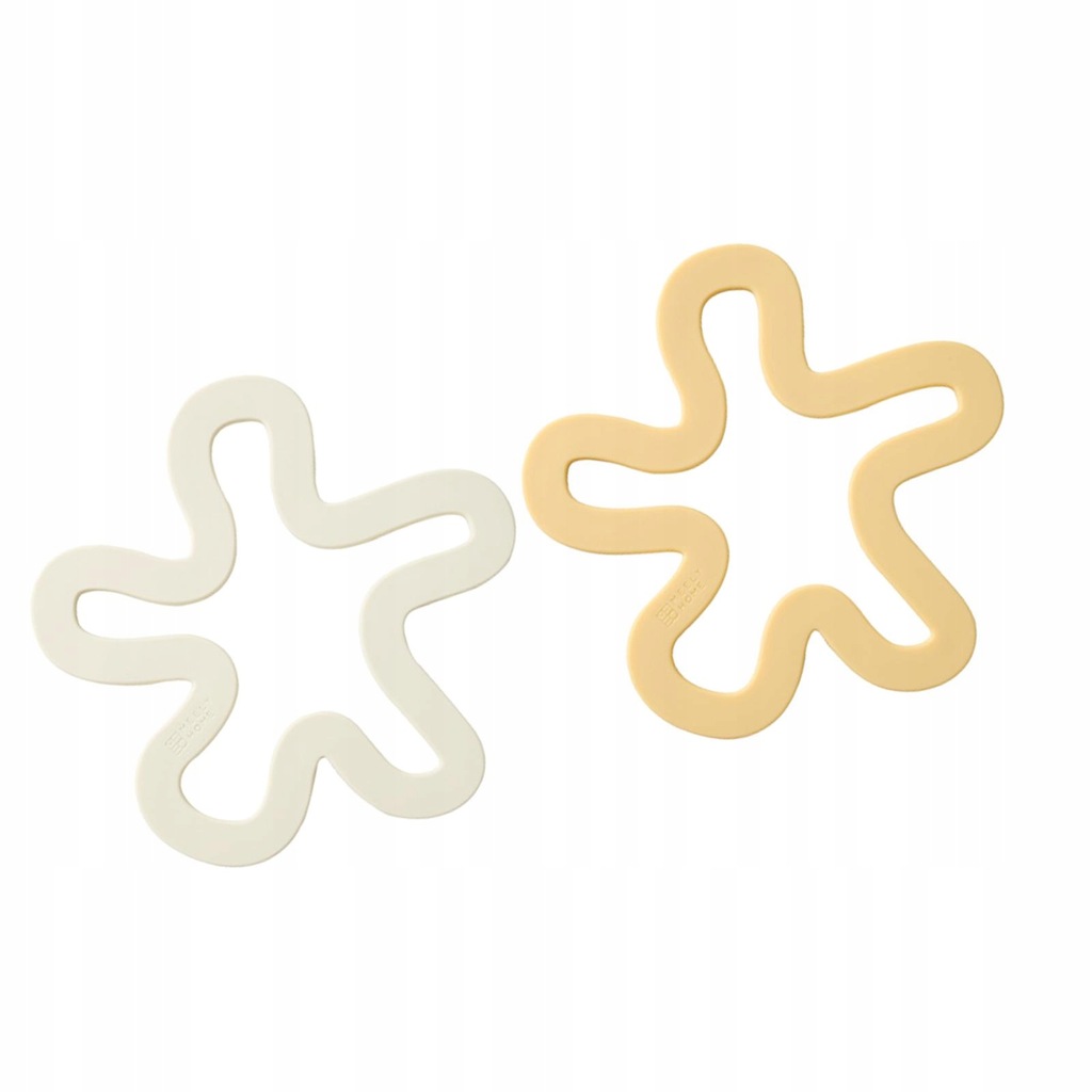 2Pcs Silicone Mats Non Slip Multipurpose Table 1pc White 1pc Yellow