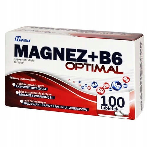 MAGNEZ + witamina B6 OPTIMAL 100 tabletek