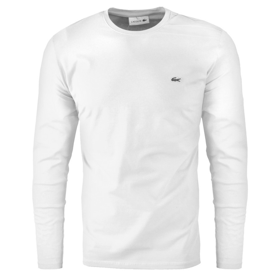 KOSZULKA LONGSLEEVE MĘSKA LACOSTE BIAŁA L