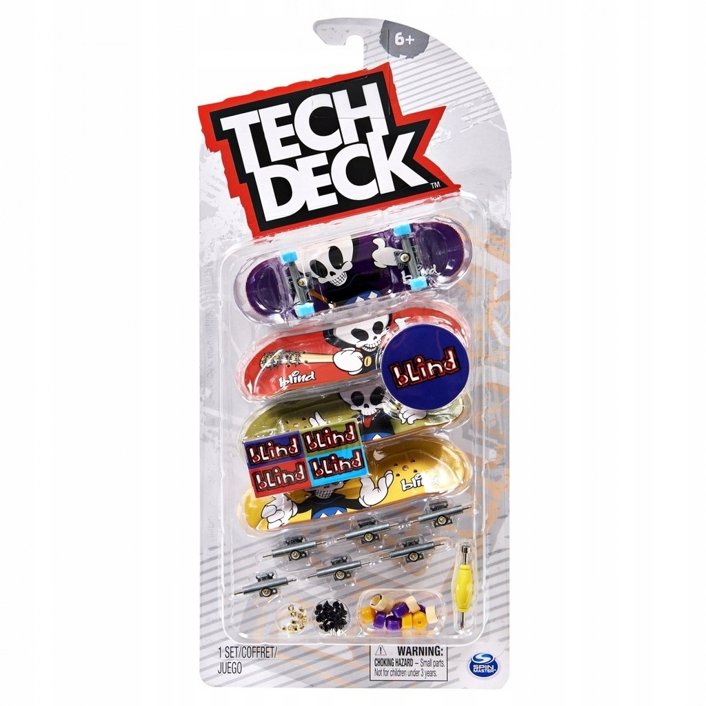 SPIN MASTER ZESTAW TECH DECK FINGERBOARD 4PACK 1 12234171295
