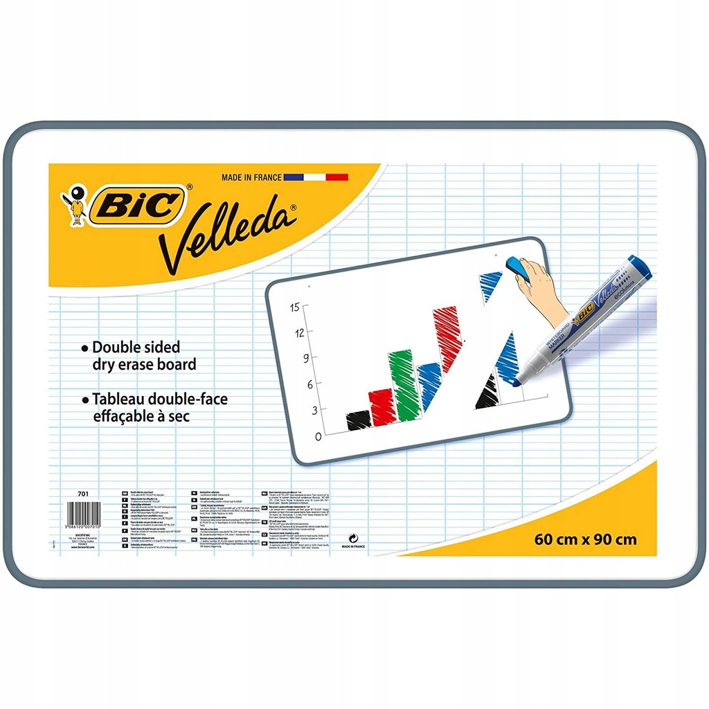 BIC Velleda tablica suchościeralna 60x90cm/ 1039