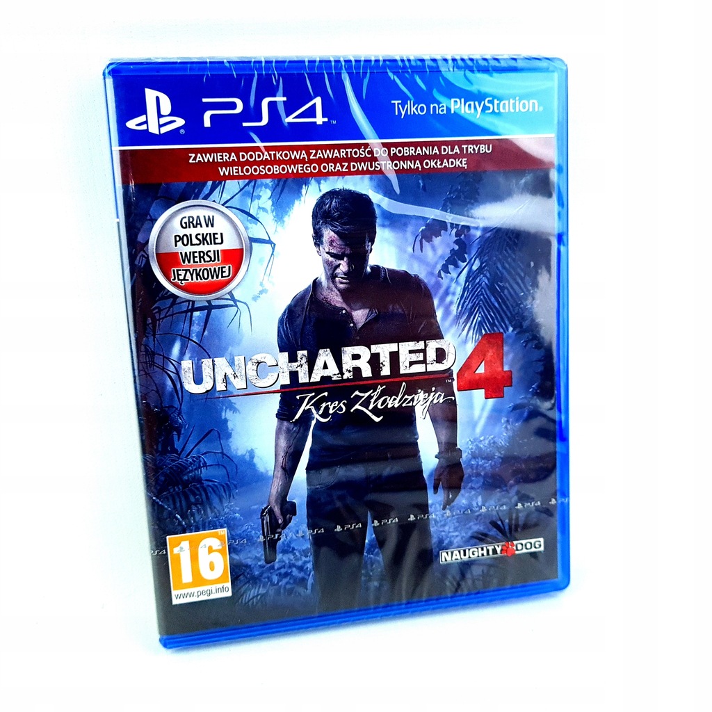 NOWA UNCHARTED 4 PREMIEROWE PS4 2 OKŁADKI PL