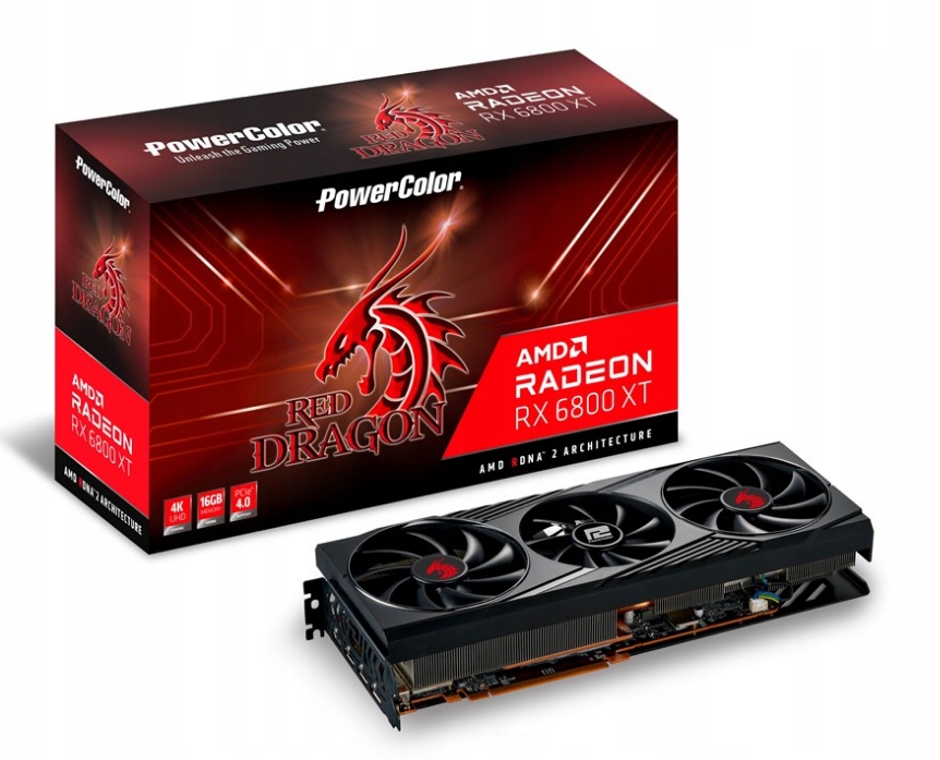 Купить Карта PowerColor Radeon RX 6800 XT Red Dragon 16 ГБ: отзывы, фото, характеристики в интерне-магазине Aredi.ru