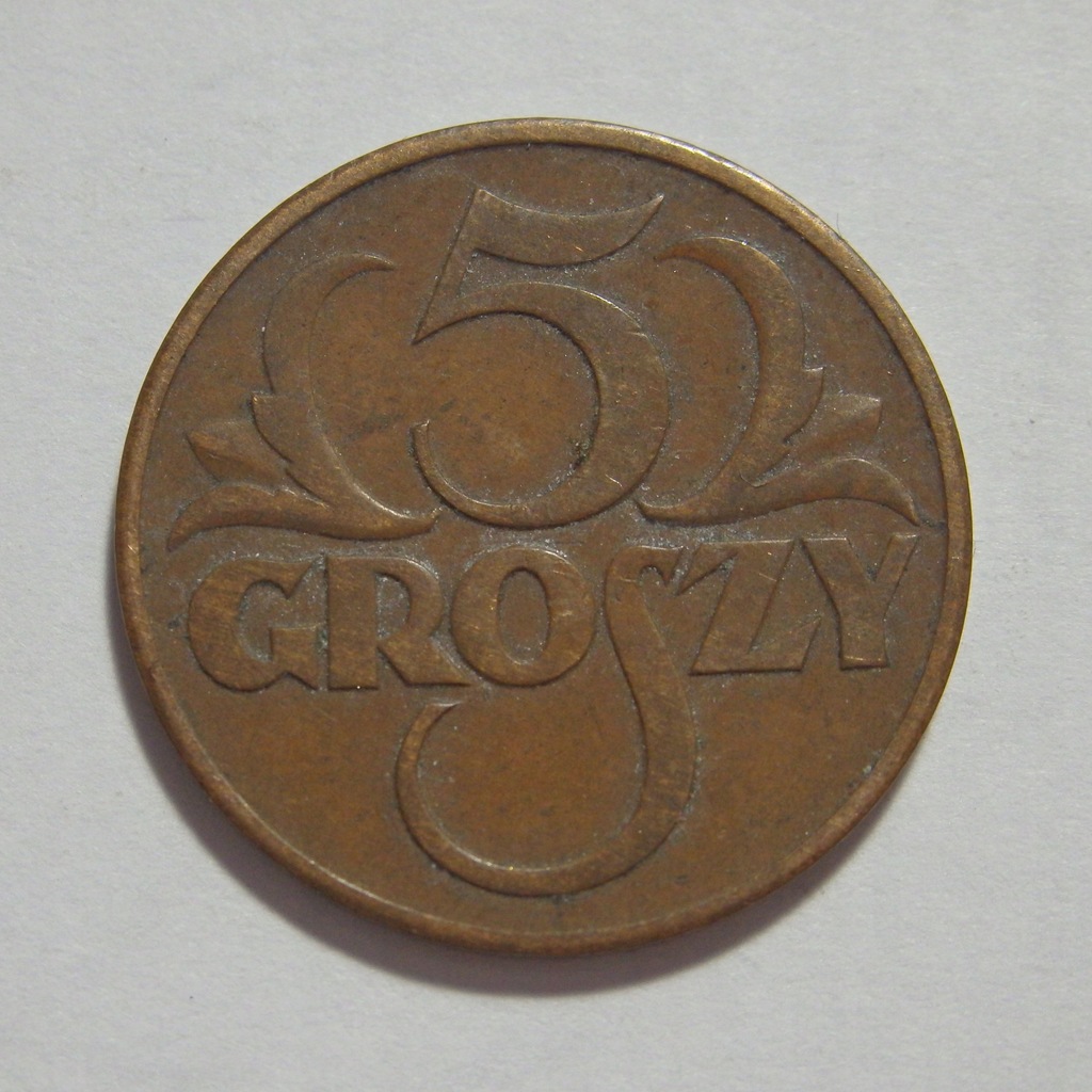 5 Groszy, II RP, 1938r. X5564