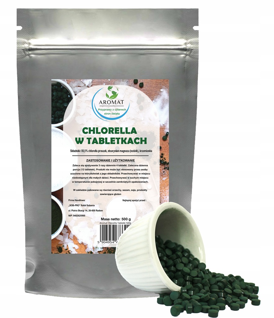 CHLORELLA 500g / 2000 tabletek , Odporność/Zdrowie