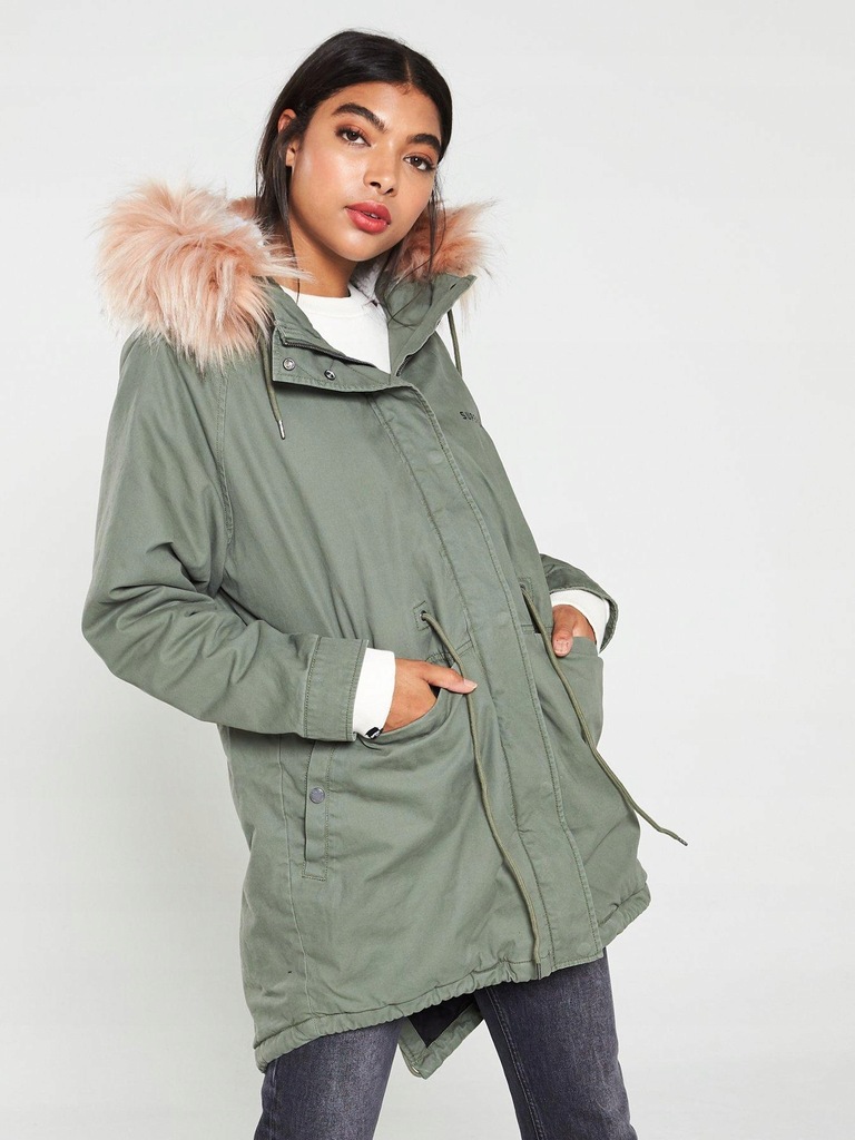 SUPERDRY KHAKI KURTKA PARKA Z KAPTUREM__40