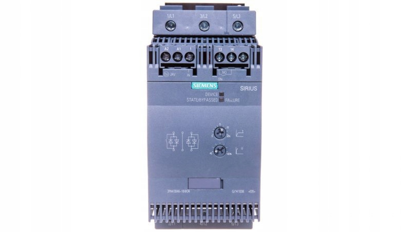 Softstart 3-fazowy 200-480VAC 80A 45kW/400V Uc=24V AC/DC S3 3RW3046-1BB04