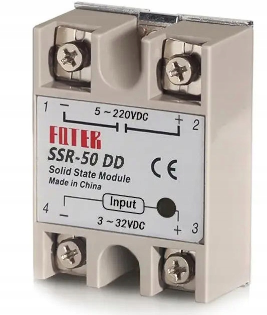PRZEKAŹNIK Elektroniczny SSR 50DD 50A DC-DC Półprzewodnikowy