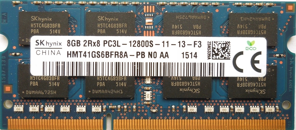 Pamięć RAM DDR3 SK Hynix HMT41GS6BFR8A-PB 8 GB