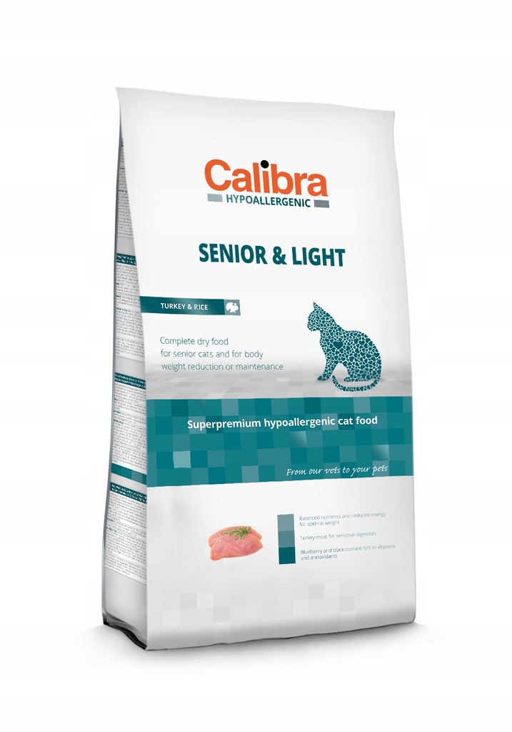 Calibra Cat HA Senior&Light Turkey 2kg Koty