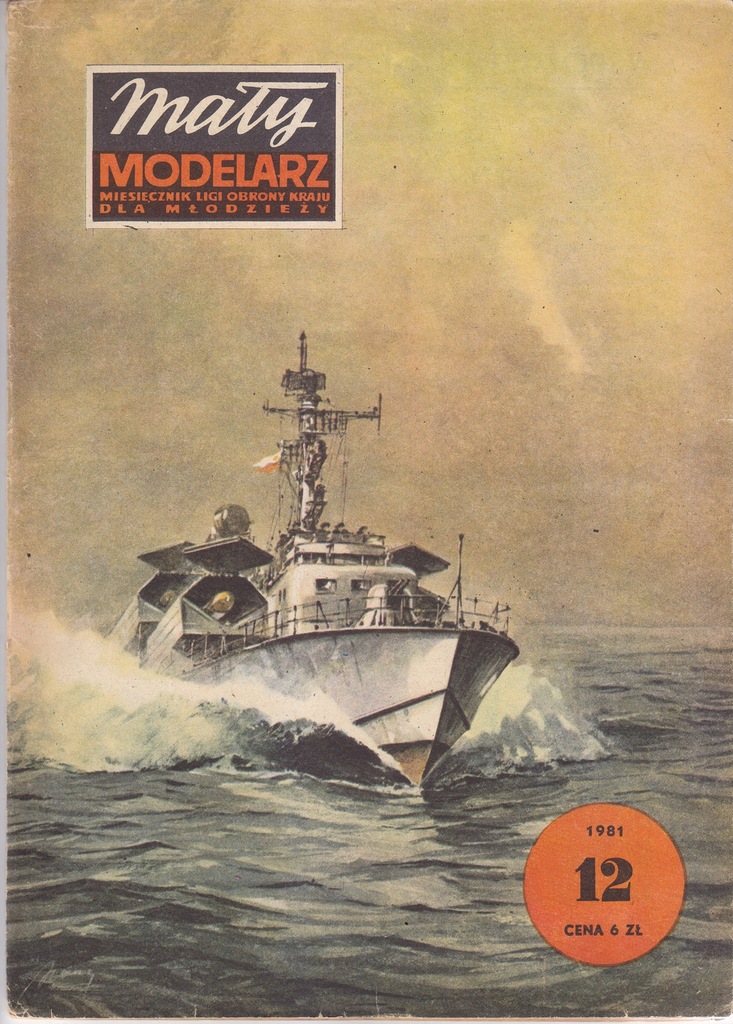 Mały Modelarz 12/1981 Okręt Rakietowy