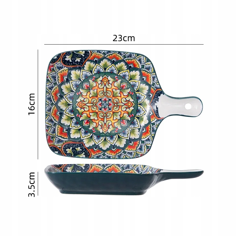 Bohemian Ceramic Tableware, Billy Tis Dishes, Luxurious Hand-painted