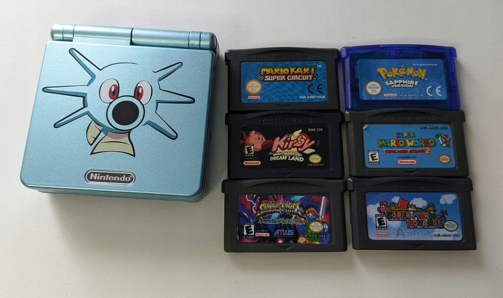 GAMEBOY ADVANCE SP AGS-001 HORSEA + GRY