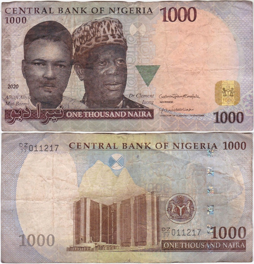 Nigeria, 1000 Naira 2020 Pick 36