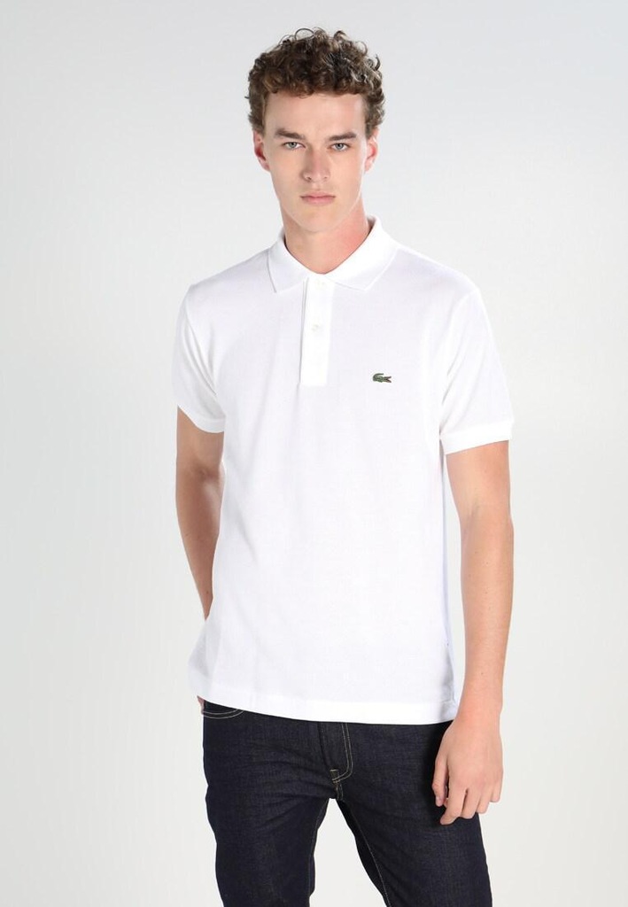 R8F307*LACOSTE KOSZULKA POLO BIAŁA LOGO M S00