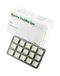 NICORETTE FRESHMINT GUM 4 mg 105 Sztuk, import rów