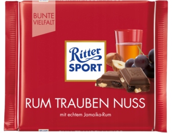 RITTER SPORT RUM TRAUBEN NUSS 100g NIEMCY