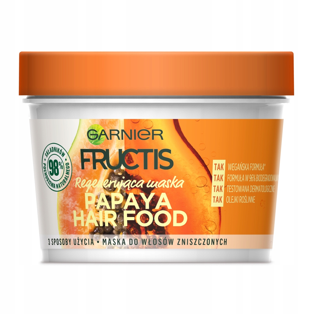 Fructis Hair Food Maska do włosów Papaja 390ml