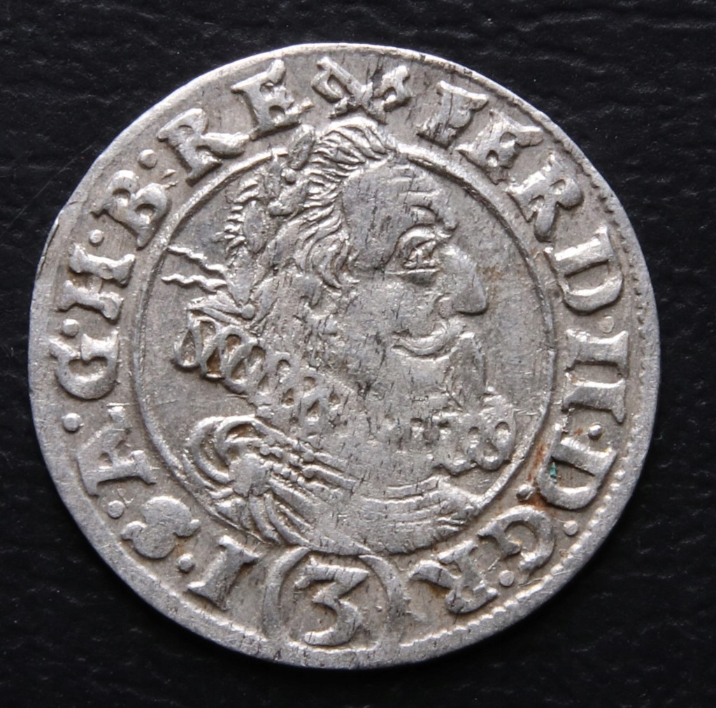 ANK FERDYNAND II 3 KREUZER 1627 HR Wrocław Śląsk mennicze!
