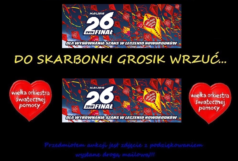 DO SKARBONKI GROSIK WRZUĆ...