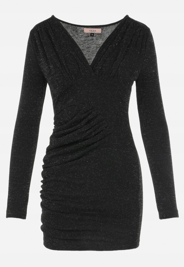 Born2Be Czarna Sukienka damska L Taliowana Długi